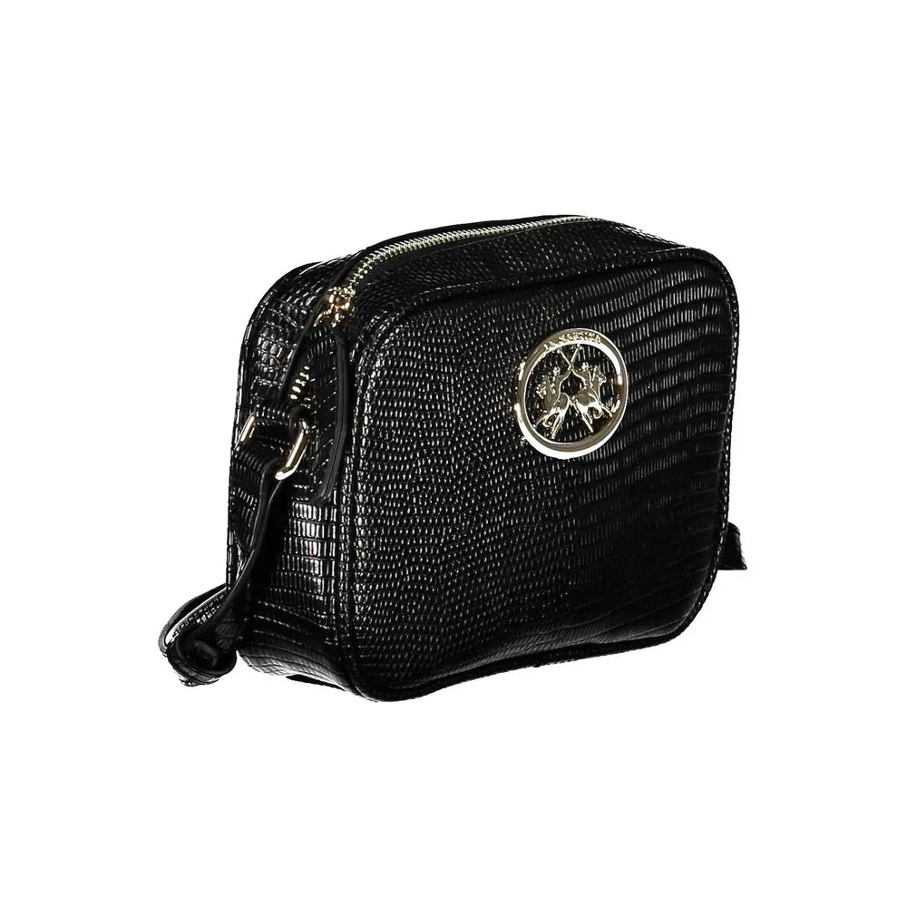 La Martina Black Polyurethane Women Handbag - Zeiniez