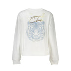 Cavalli Class Bianco Cotton Women Sweatshirt - Zeiniez