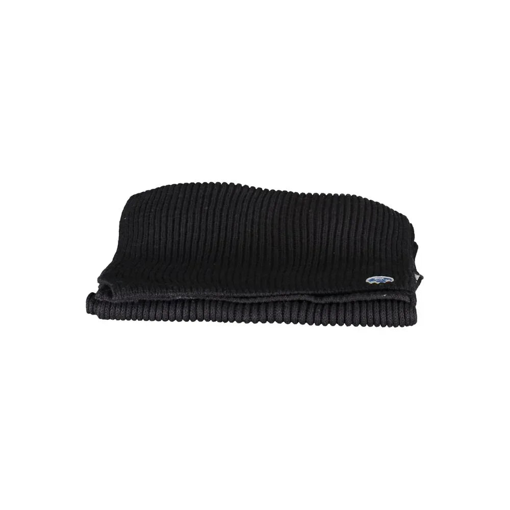 North Sails Black Cotton Men Scarf - Zeiniez