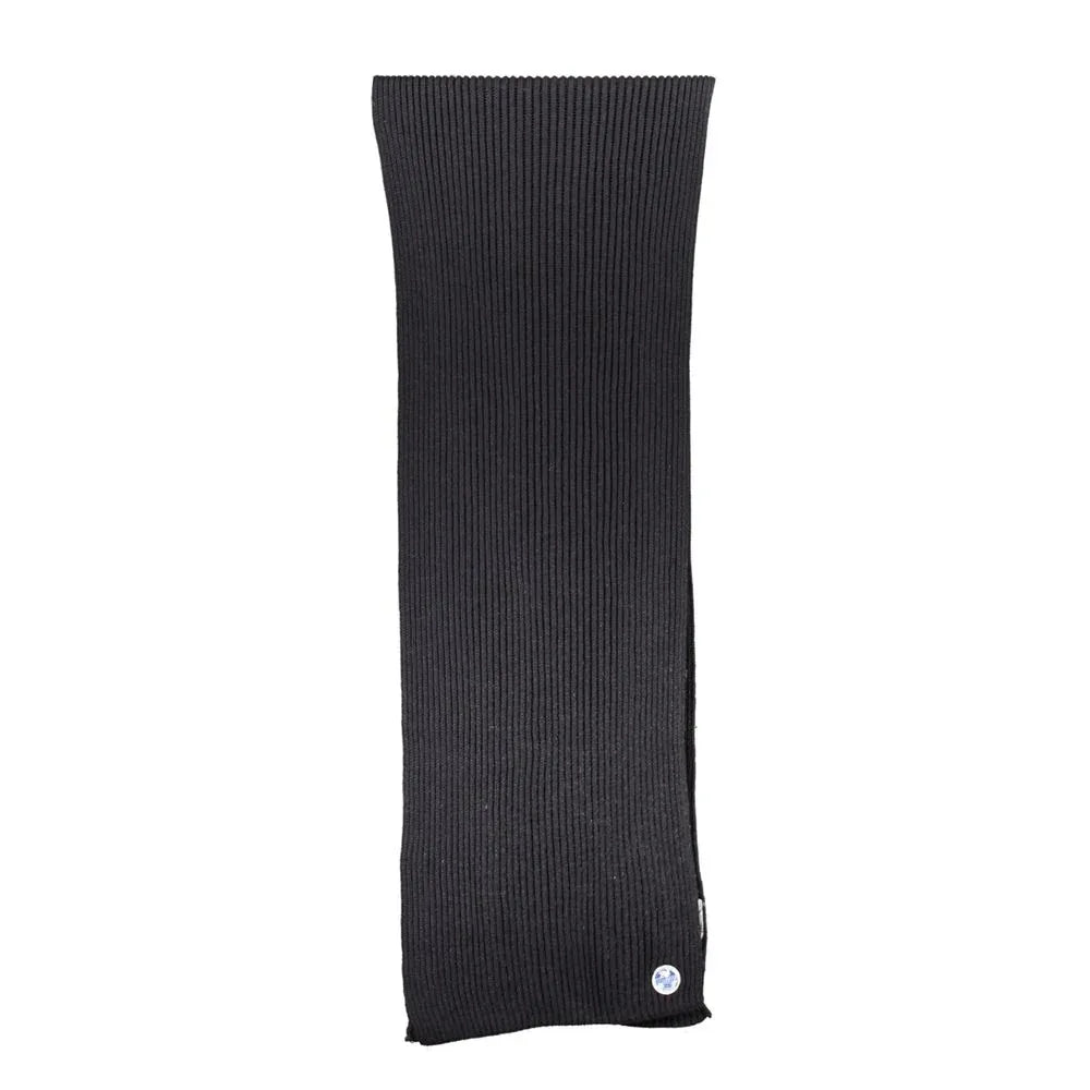North Sails Black Cotton Men Scarf - Zeiniez
