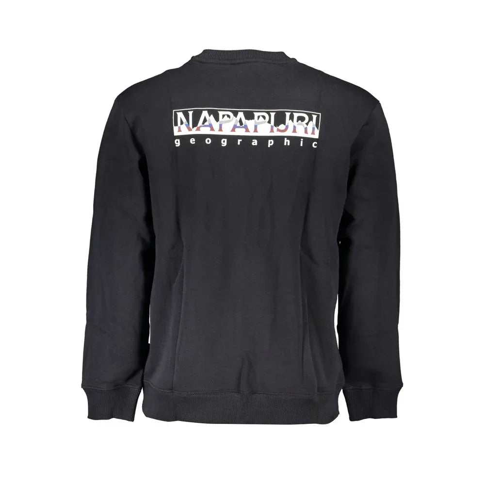 Napapijri Black Cotton Men Sweatshirt - Zeiniez