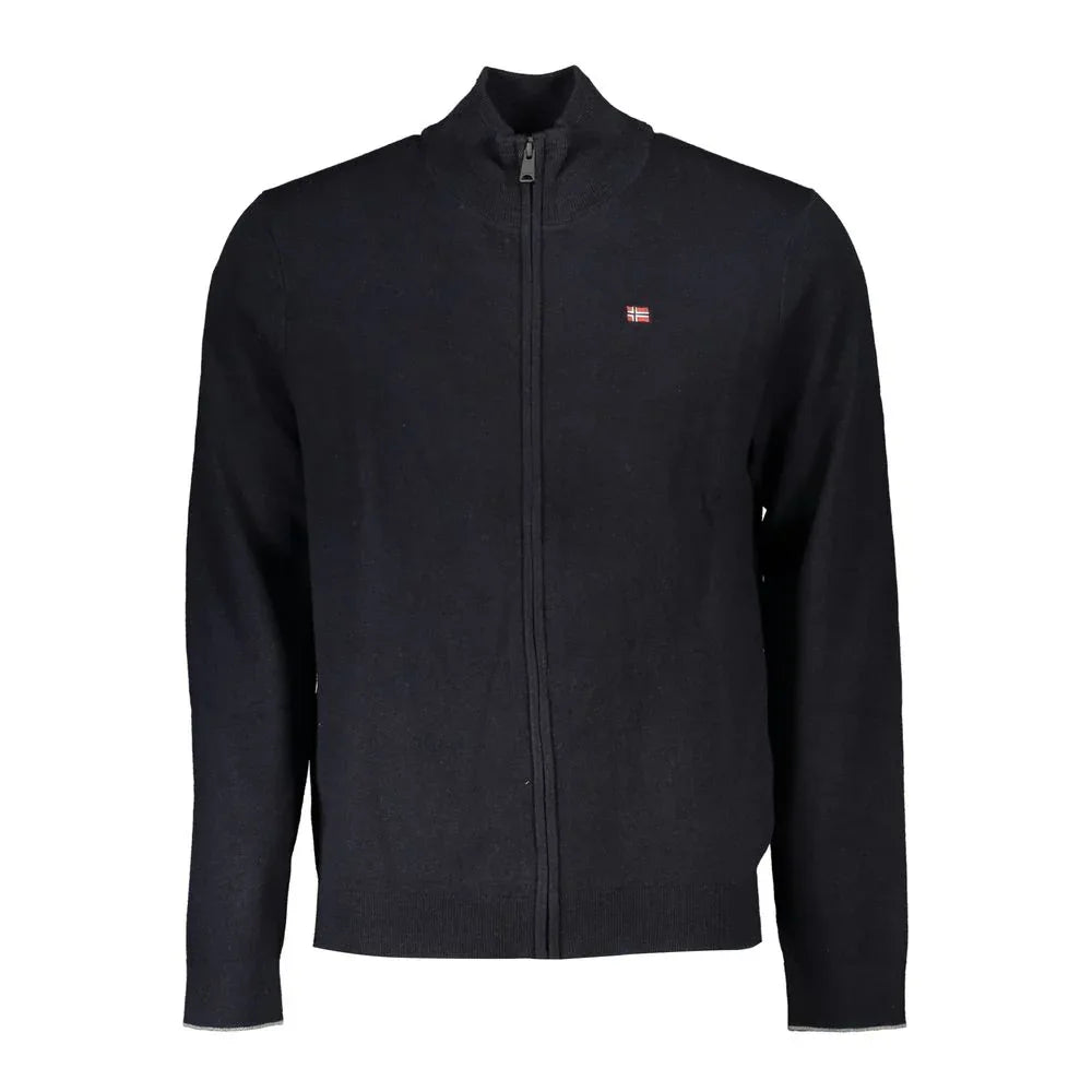 Napapijri Black Tessuto Men Cardigan - Zeiniez