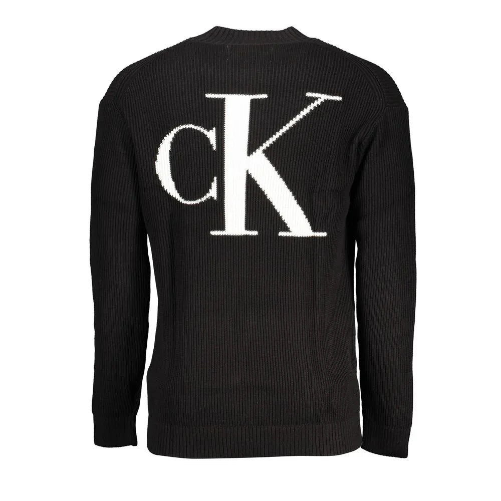 Calvin Klein Black Cotton Men Sweater - Zeiniez