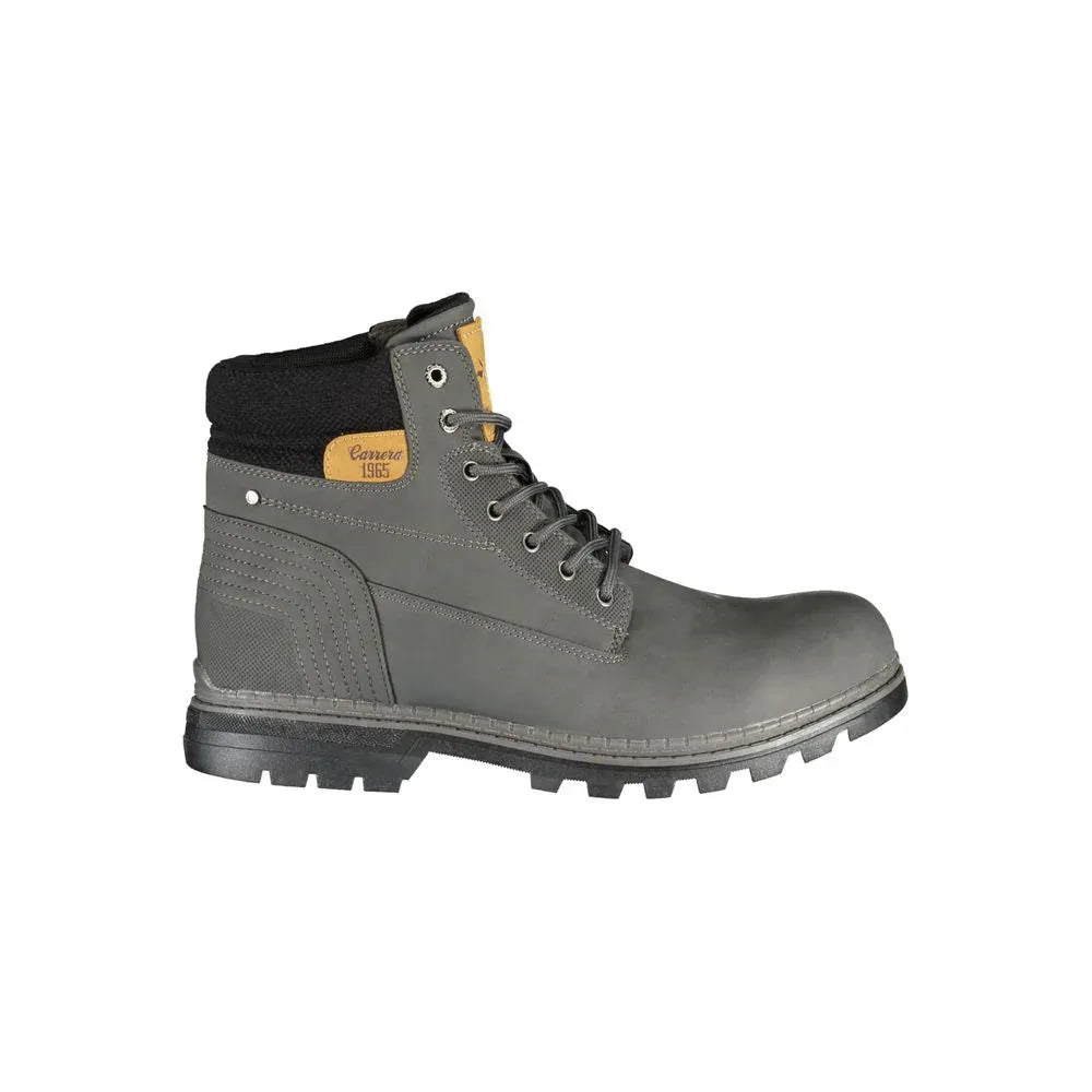 Carrera Grey Polyurethane Men's Boot - Zeiniez