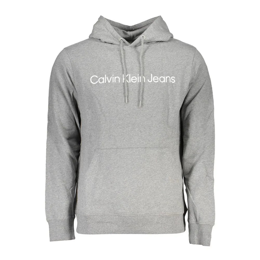 Calvin Klein Grigio Cotton Men's Sweatshirt - Zeiniez