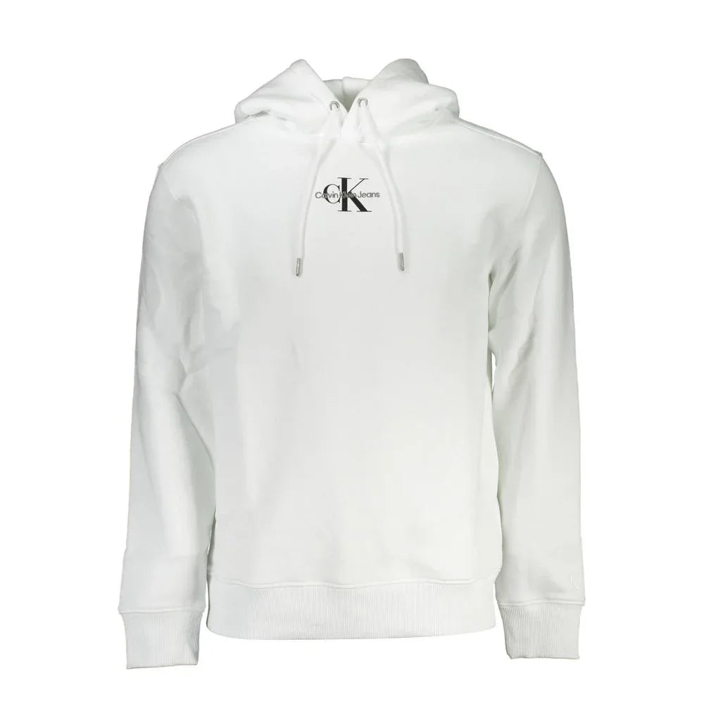Calvin Klein White Cotton Men's Sweatshirt - Zeiniez