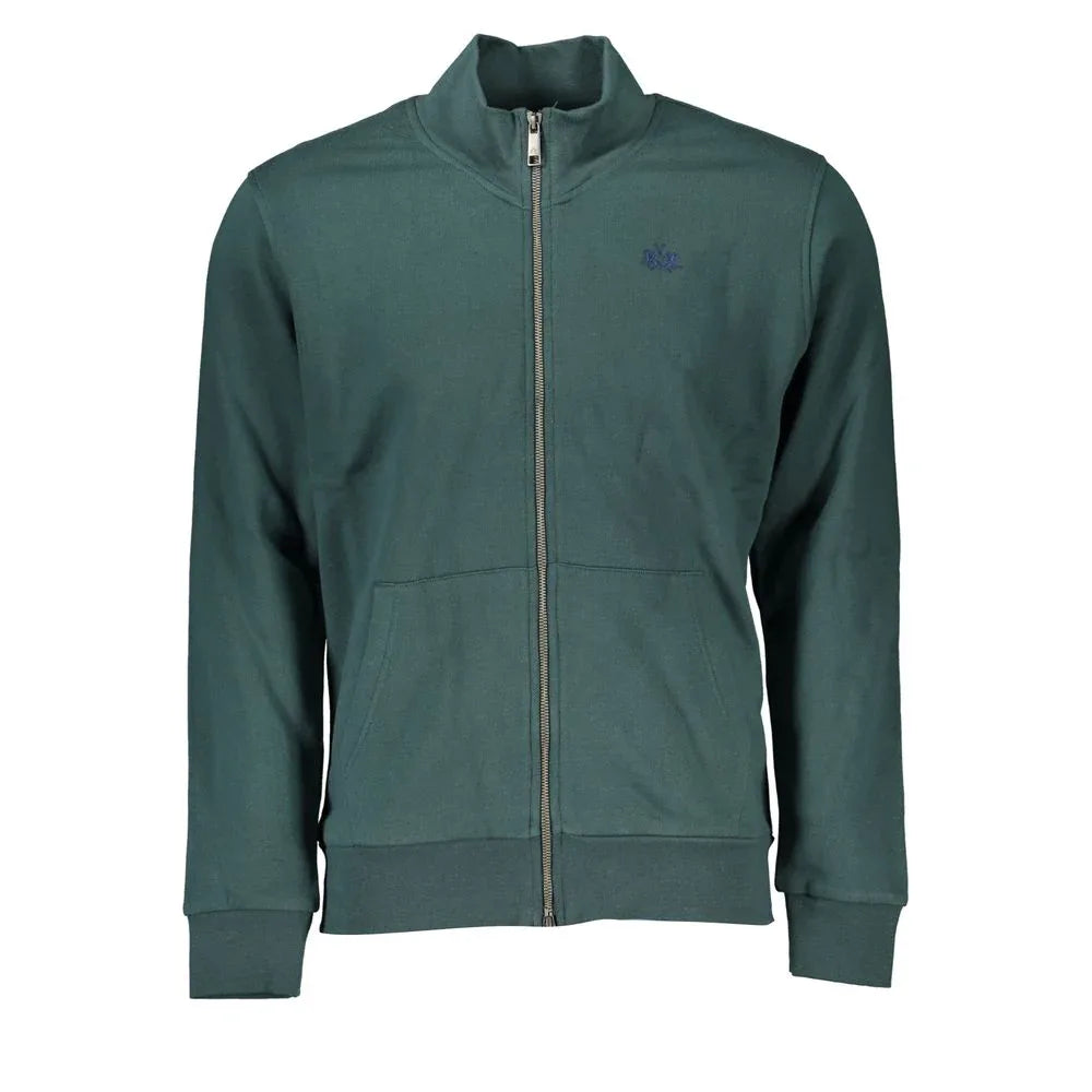 La Martina Verde Cotton Men Sweatshirt - Zeiniez