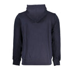 Napapijri Blue Cotton Men Sweater with Hood - Zeiniez
