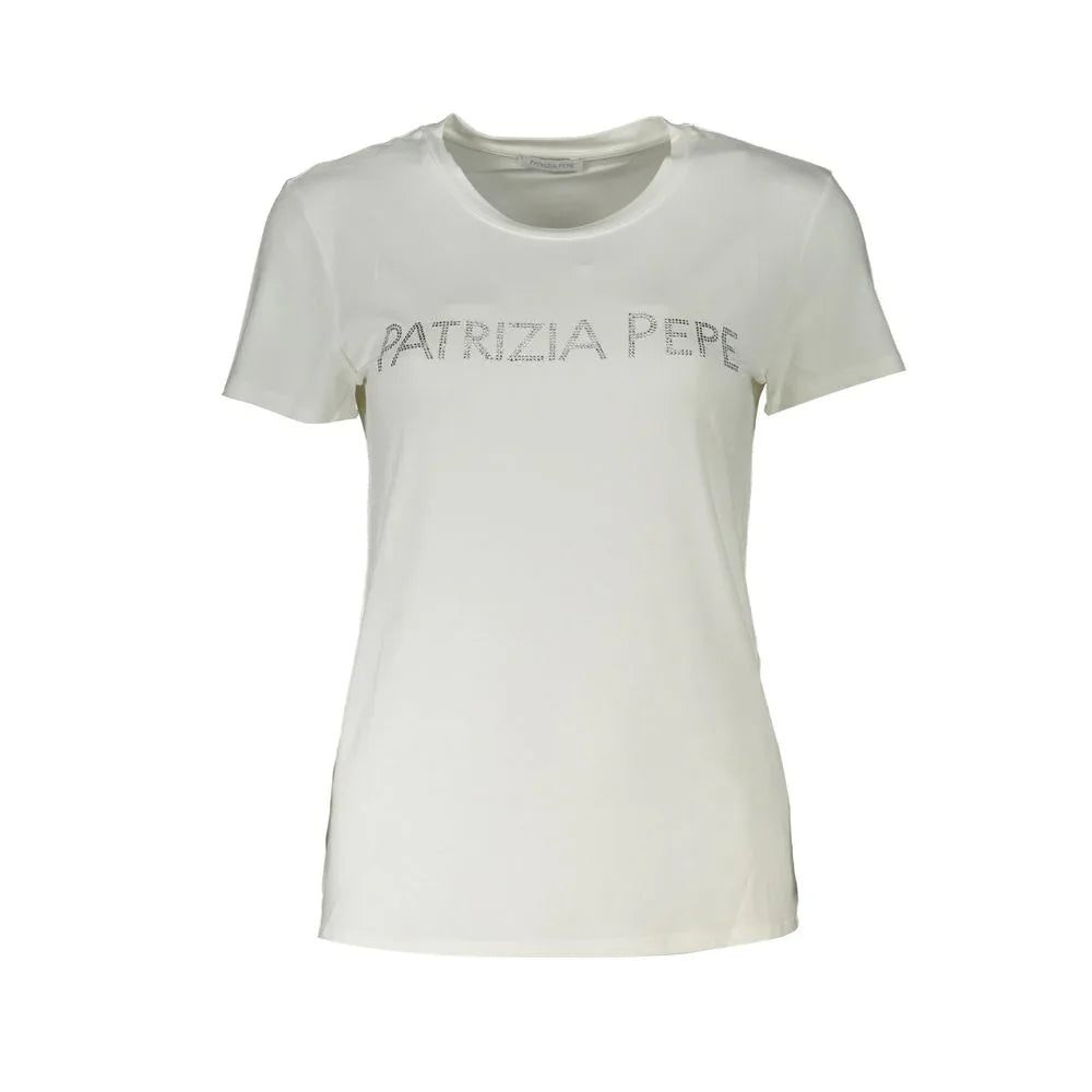 Patrizia Pepe White Organic Cotton Women T-Shirt - Zeiniez