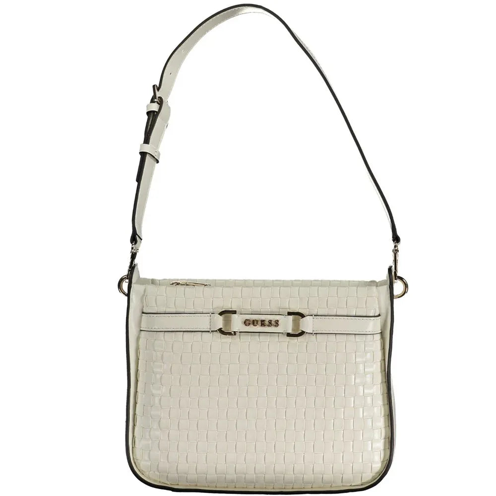 Guess Jeans Bianco Poliuretano Woman Handbag - Zeiniez