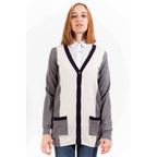 Gant Grigio Wool Women Cardigan