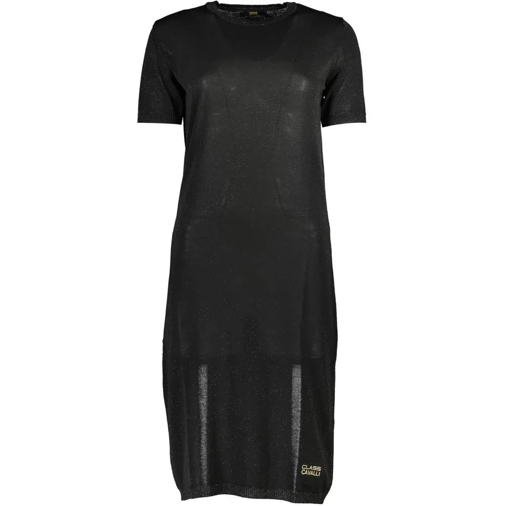 Cavalli Class Nero Viscosa Women Dress - Zeiniez