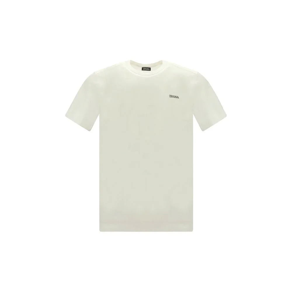 ZEGNA White Cotton T-Shirt - Zeiniez