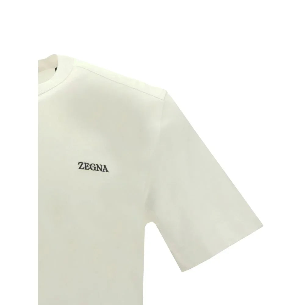 ZEGNA White Cotton T-Shirt - Zeiniez