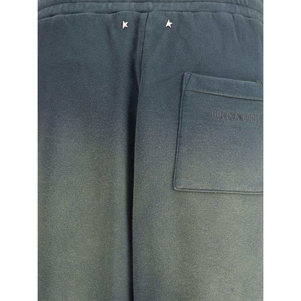 Golden Goose Blue Cotton Casual Pants - Zeiniez