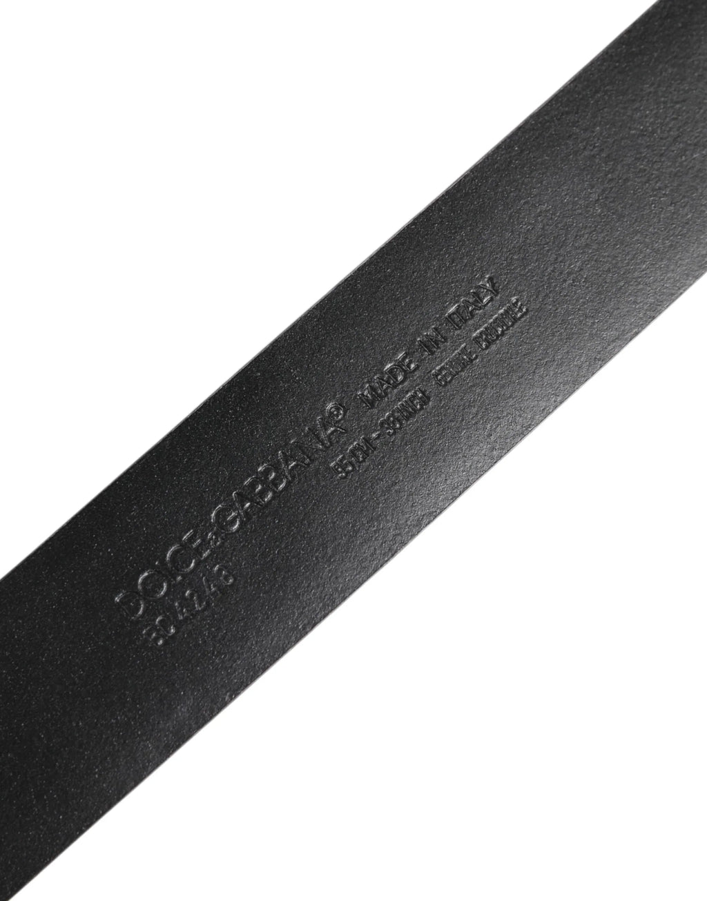 Dolce & Gabbana Black Exotic Leather DG Logo Buckle Belt - Zeiniez