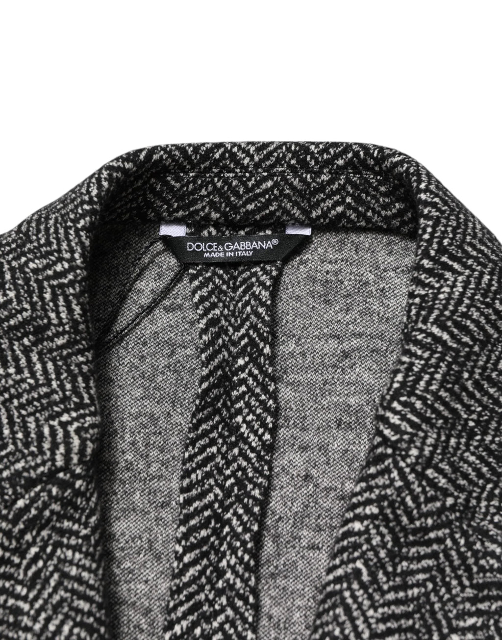 Dolce & Gabbana Black White Double Breasted Men Suit Blazer - Zeiniez