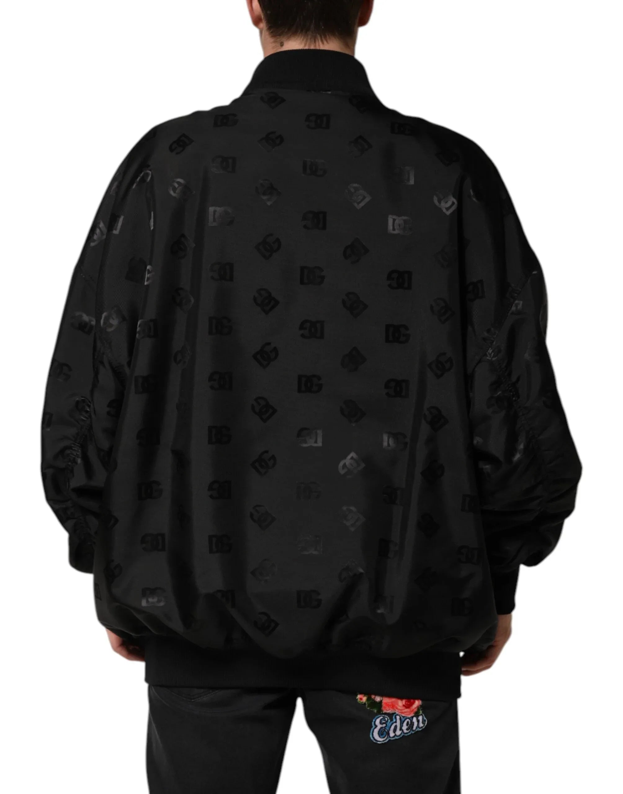 Dolce & Gabbana Black Cargo Windbraker Logo Mania Jacket - Zeiniez