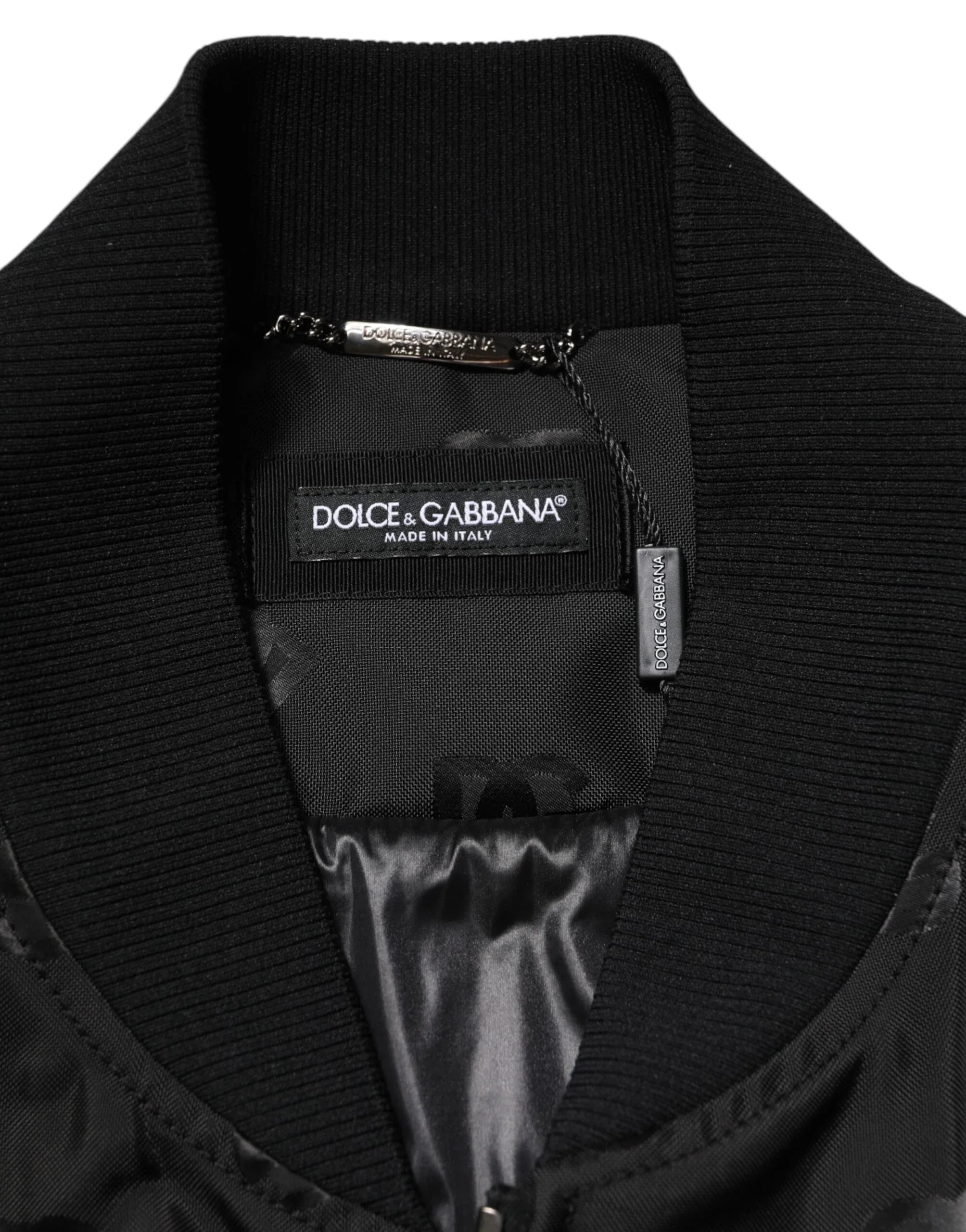 Dolce & Gabbana Black Cargo Windbraker Logo Mania Jacket - Zeiniez