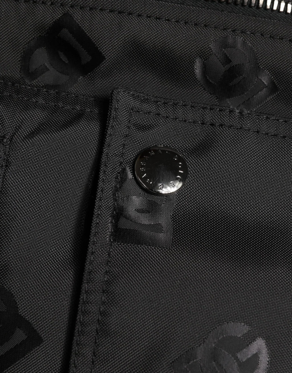 Dolce & Gabbana Black Cargo Windbraker Logo Mania Jacket - Zeiniez