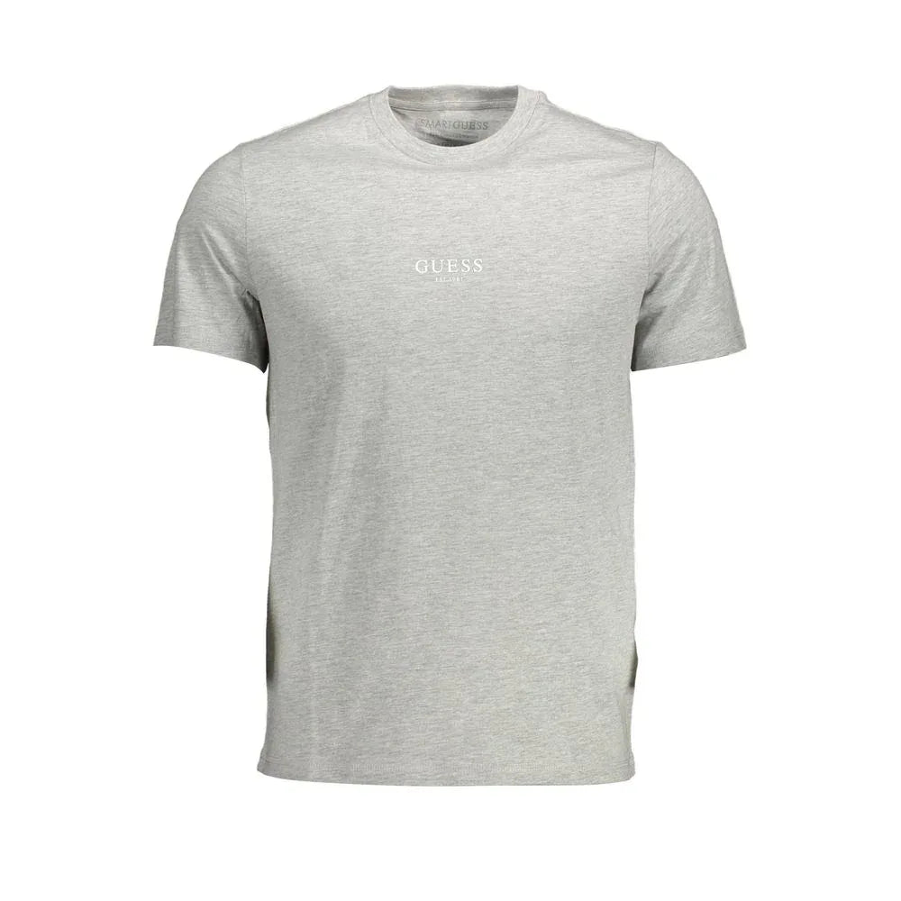 Guess Jeans Grigio Organic Cotton Men T-Shirt - Zeiniez