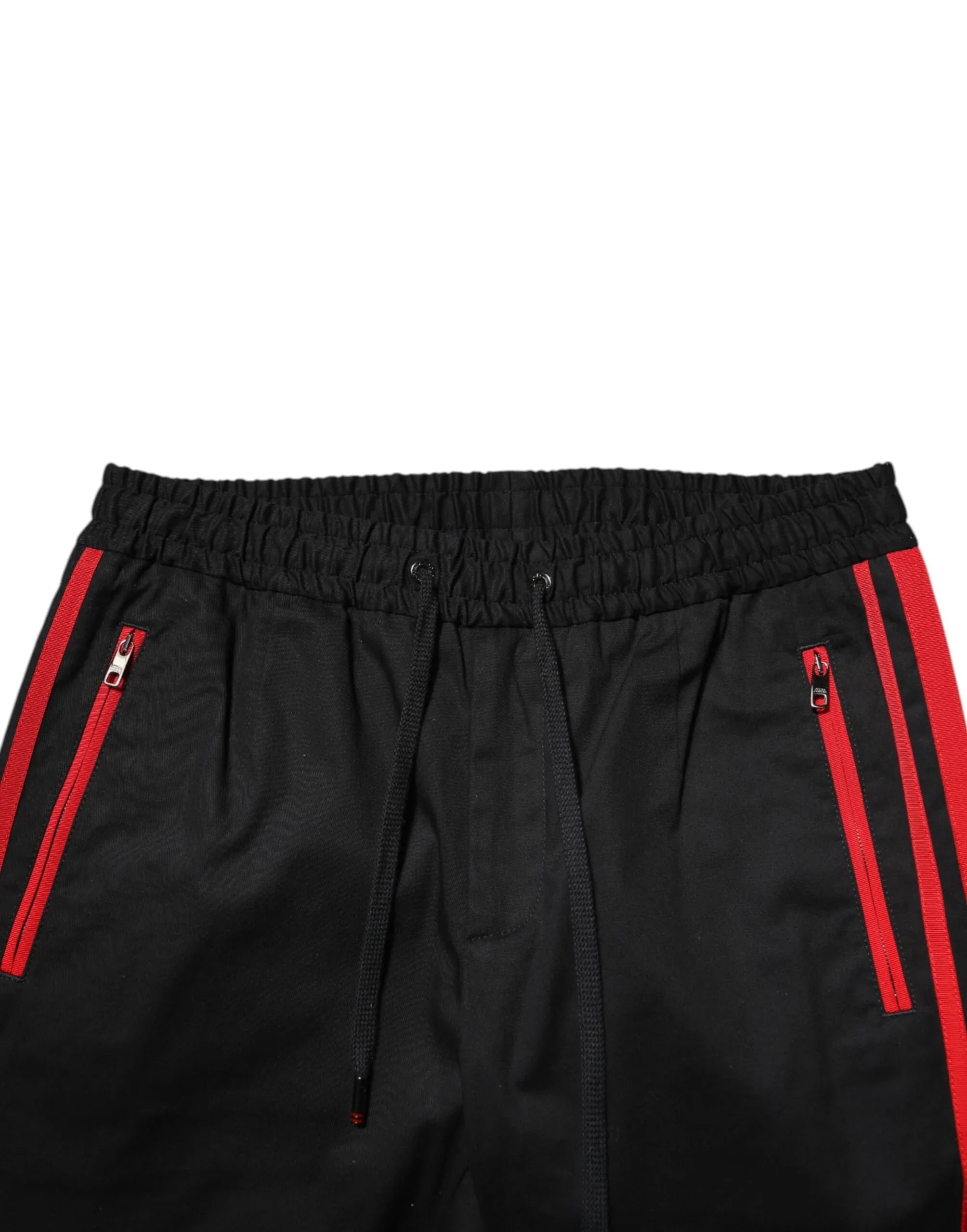 Dolce & Gabbana Red Stripe Cotton Logo Jogger Sweatpants Pants - Zeiniez