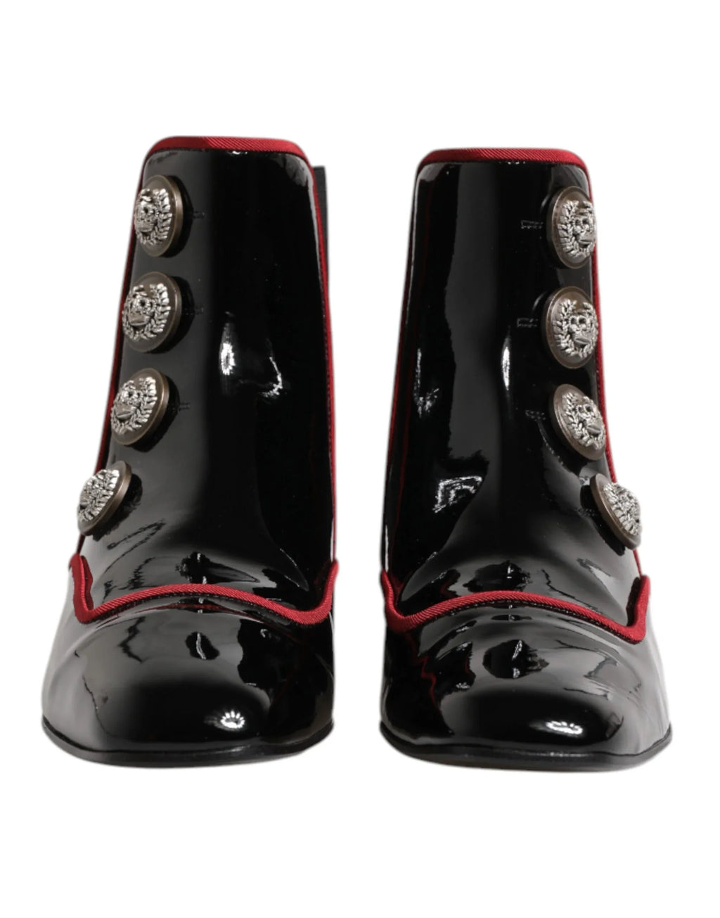 Dolce & Gabbana Black Jackie Buttoned Chelsea Boots Shoes - Zeiniez