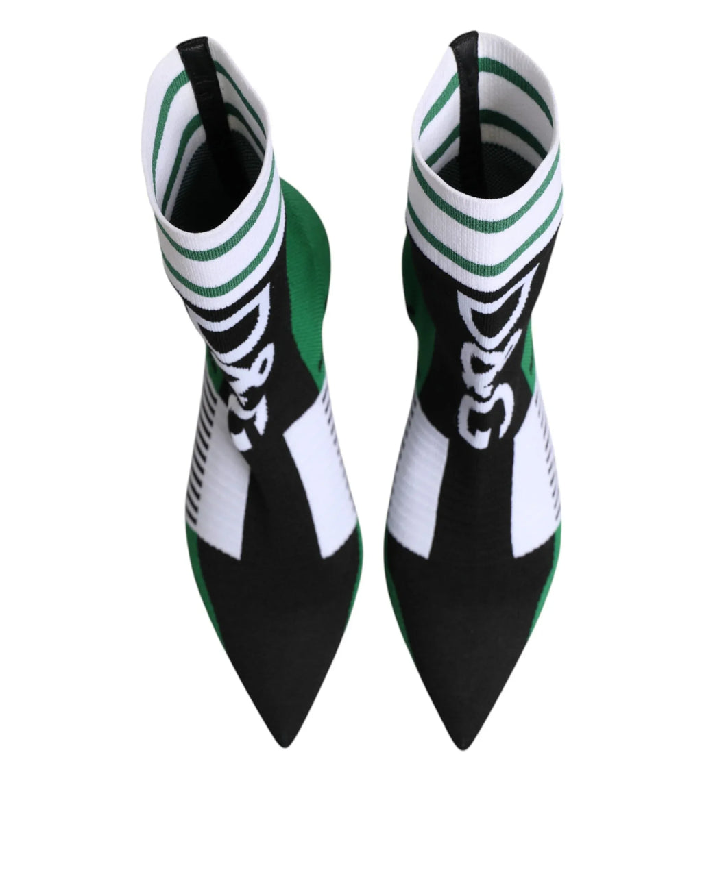 Dolce & Gabbana Green Stretch Sock Style Ankle Boots Shoes - Zeiniez