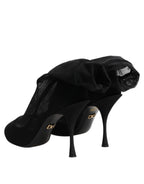 Dolce & Gabbana Black Silk Stretch Mesh Sock Boots Shoes - Zeiniez