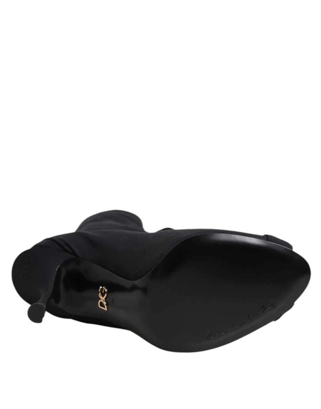 Dolce & Gabbana Black Stiletto Heels Lace Up Boots Shoes - Zeiniez