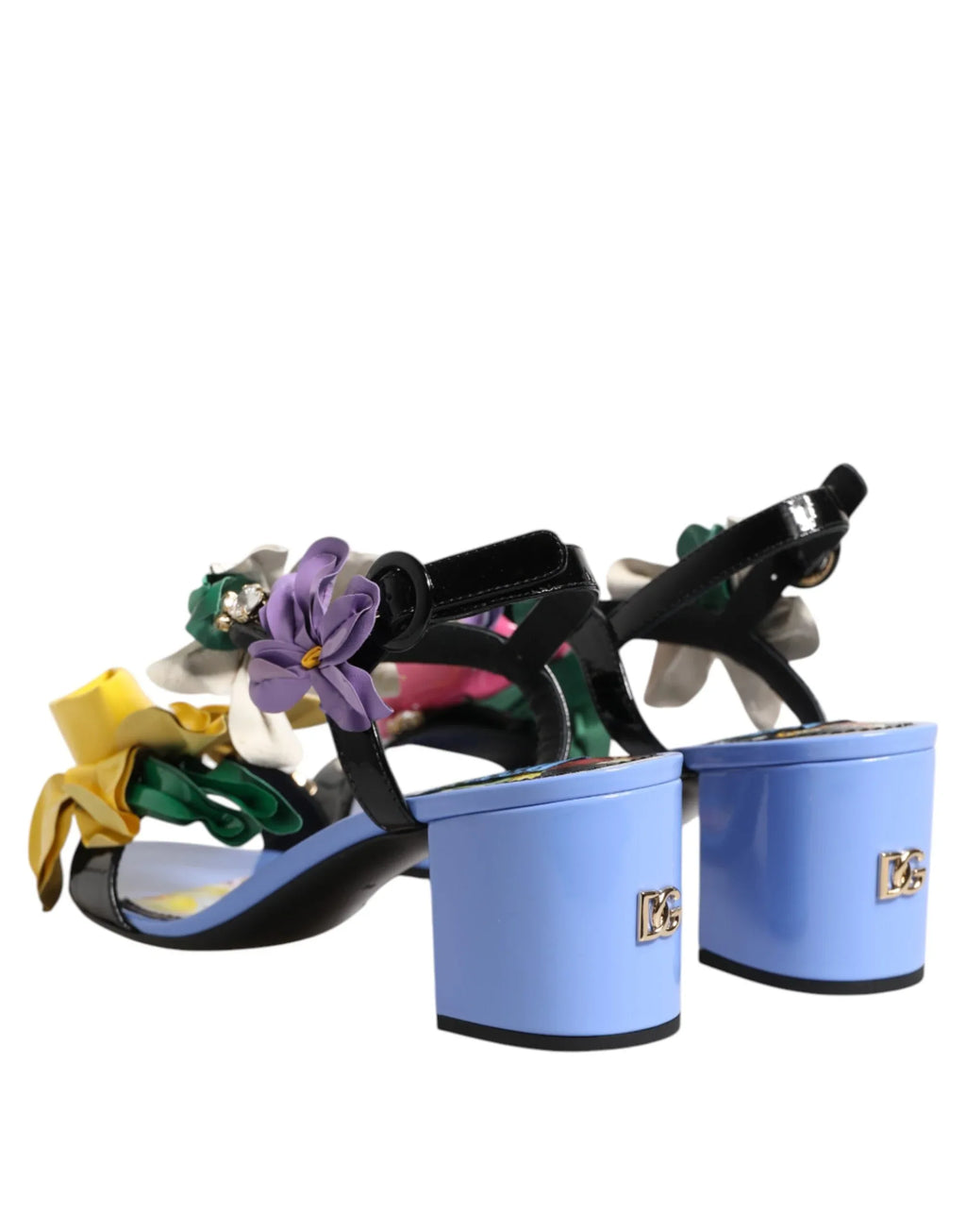 Dolce & Gabbana Multicolor Floral Crystal KEIRA Sandals Shoes - Zeiniez