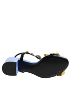Dolce & Gabbana Multicolor Floral Crystal KEIRA Sandals Shoes