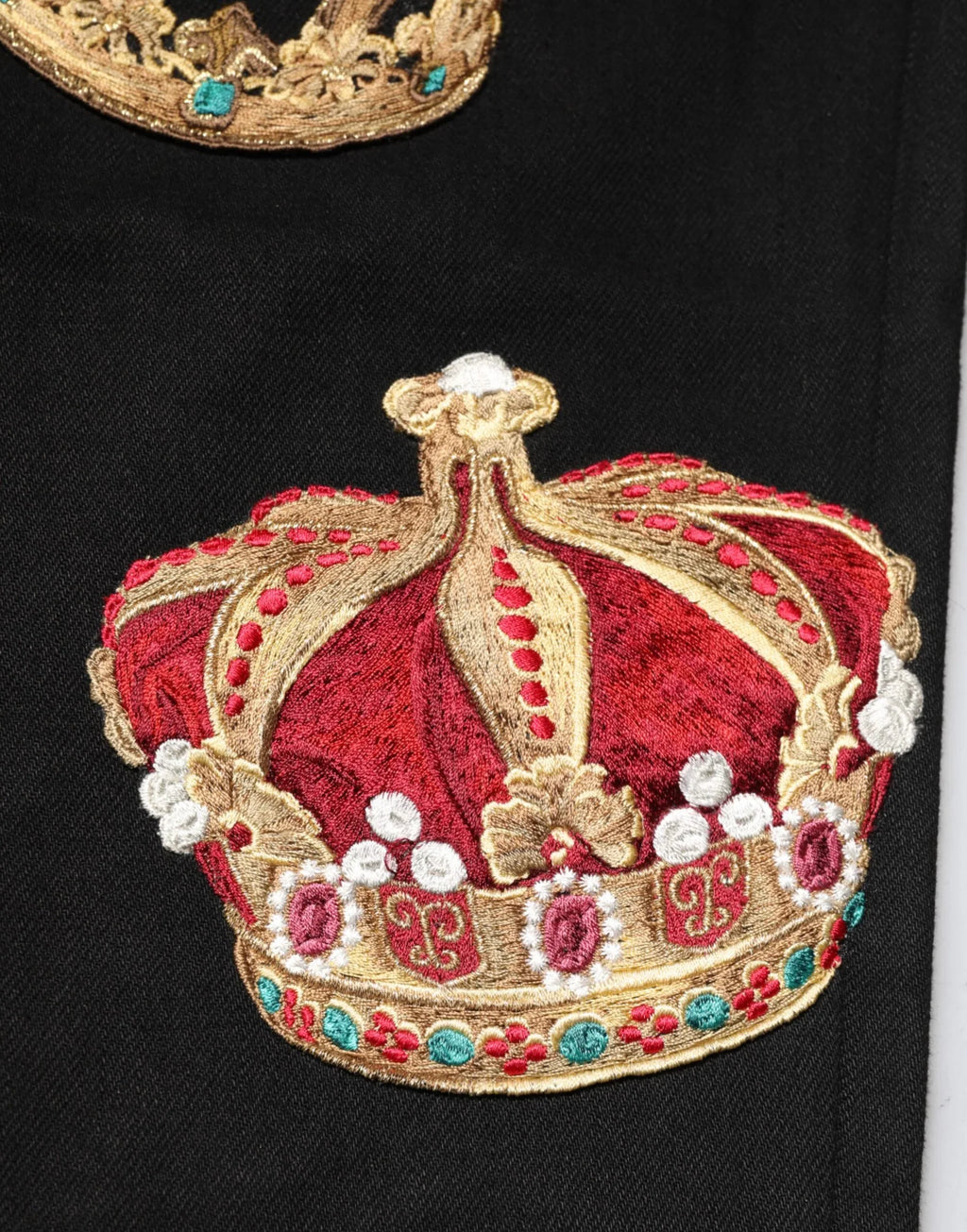 Dolce & Gabbana Black Baroque Royal Men Dress Trouser Pants - Zeiniez