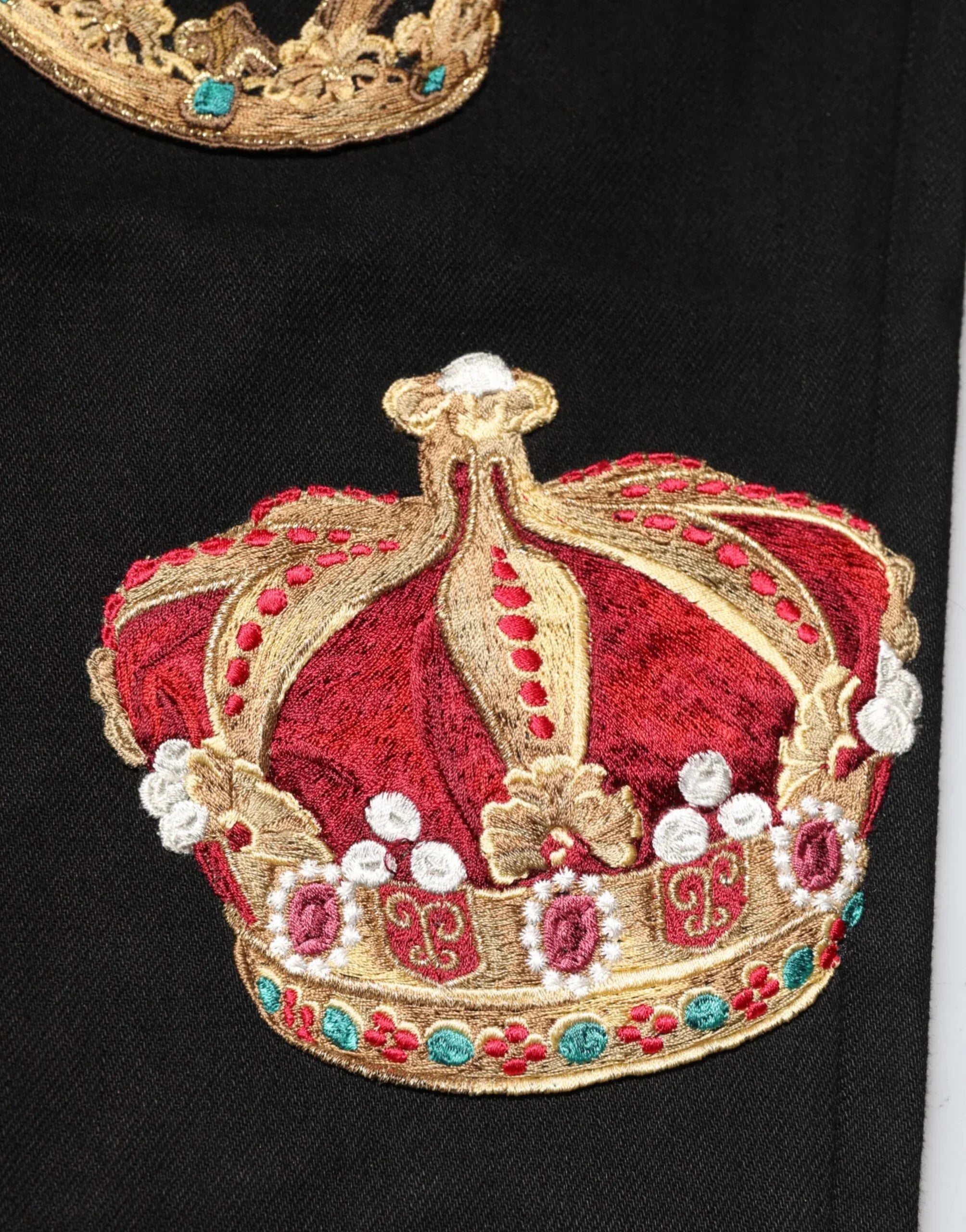 Dolce & Gabbana Black Baroque Royal Men Dress Trouser Pants - Zeiniez