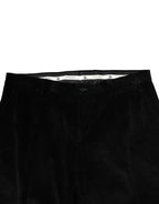Dolce & Gabbana Black Cotton Men Dress Formal Trouser Pants - Zeiniez