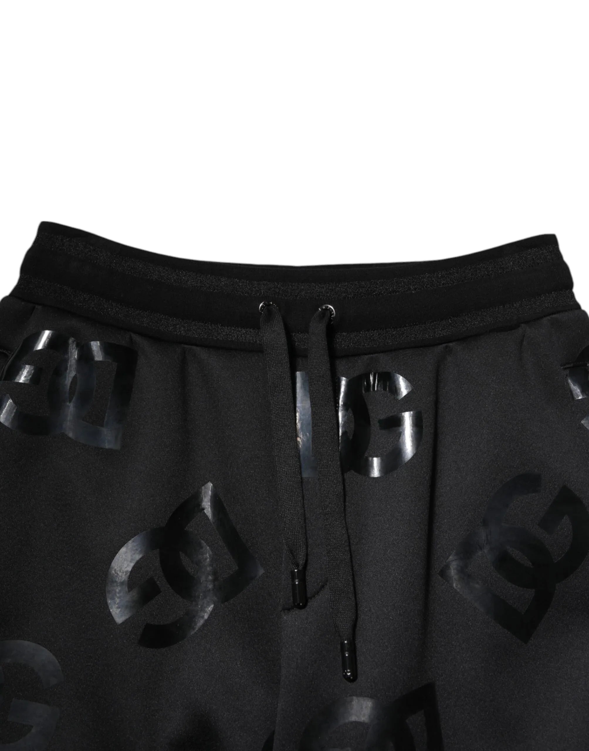 Dolce & Gabbana Black Logo Cotton Bermuda Sweatshorts Shorts - Zeiniez