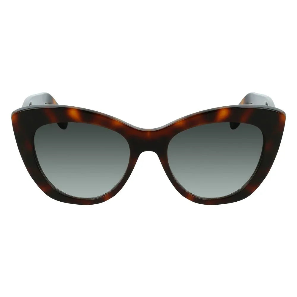 Salvatore Ferragamo Brown Acetate Sunglasses - Zeiniez