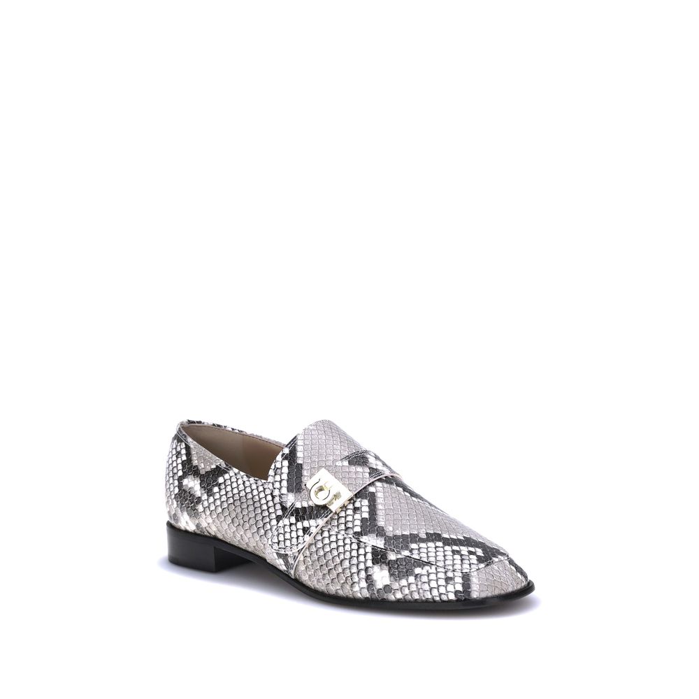 Ferragamo Multicolor Goatskin Slip-On Loafers - Zeiniez