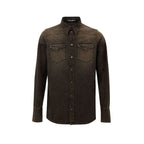 Dolce & Gabbana Brown Denim Shirt - Zeiniez