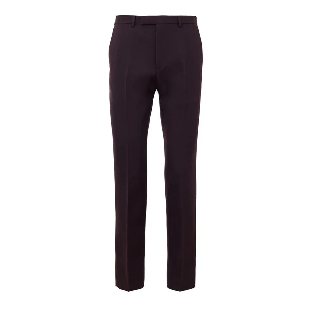 Gucci Bordeaux Wool Dress Pants - Zeiniez