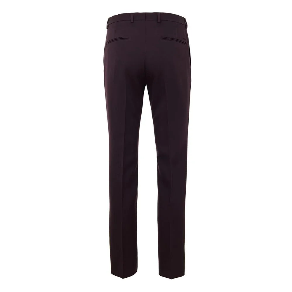 Gucci Bordeaux Wool Dress Pants - Zeiniez