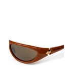 Bottega Veneta Brown Acetate Sunglasses - Zeiniez