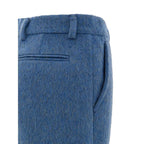Gucci Blue Wool Shorts - Zeiniez
