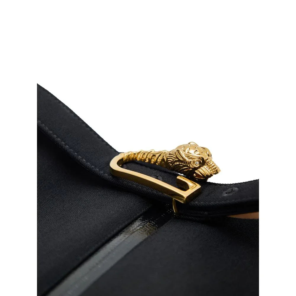 Gucci Black Wool Midi Skirt - Zeiniez