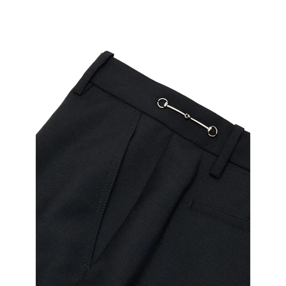 Gucci Black Wool Dress Pants - Zeiniez