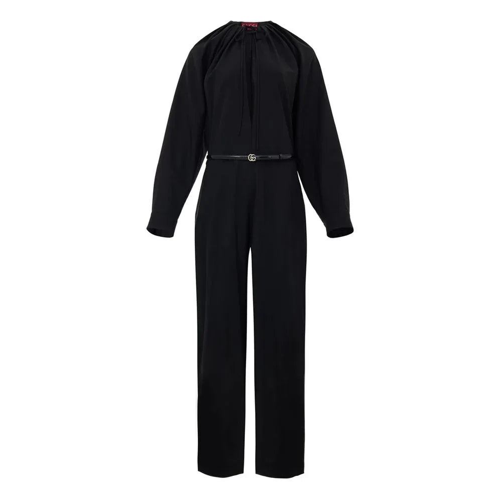 Gucci Black Wool Jumpsuit - Zeiniez