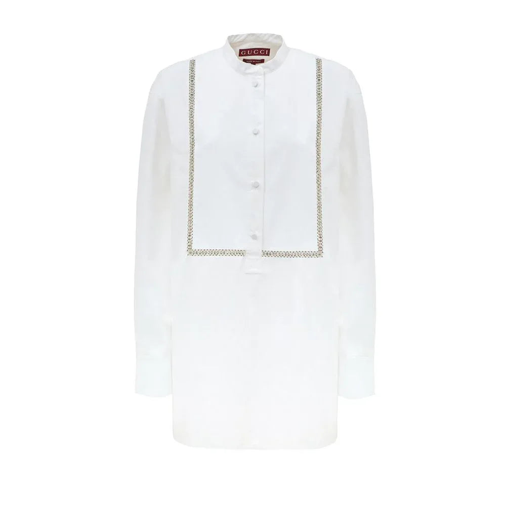 Gucci White Cotton Blouse - Zeiniez