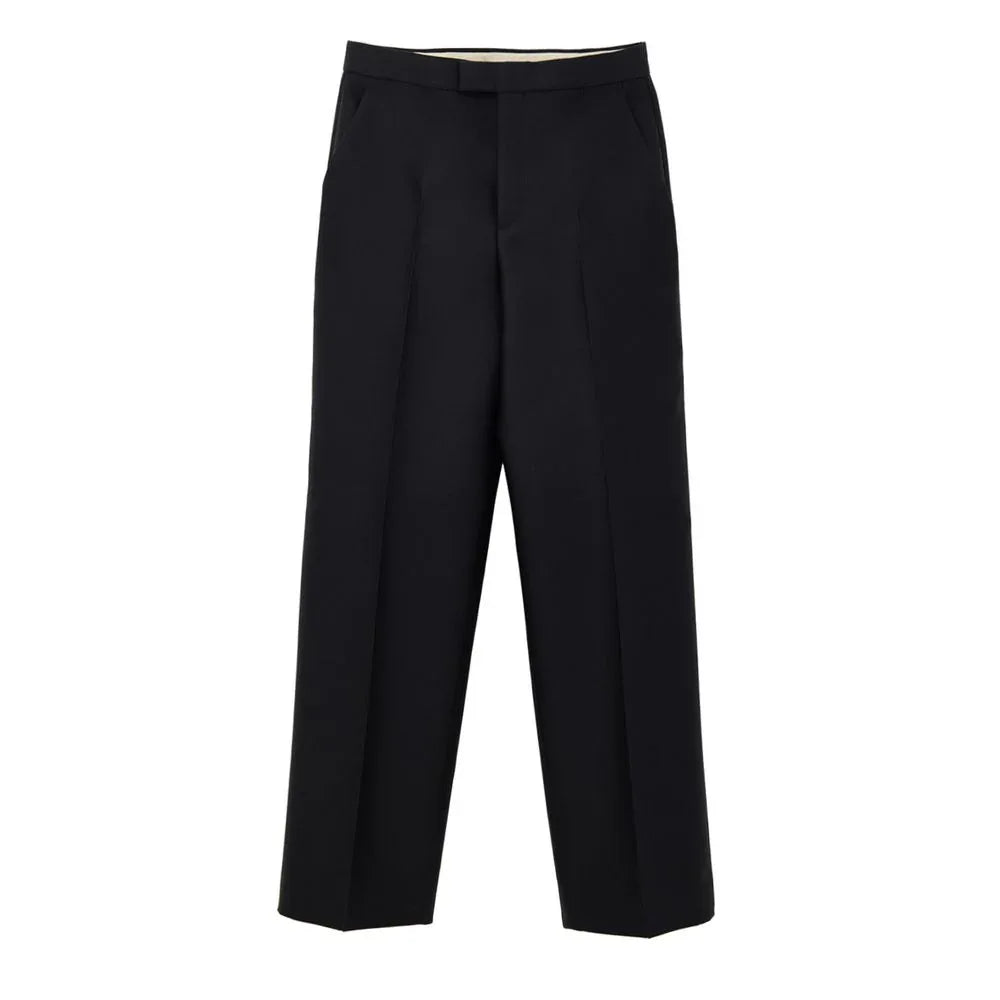 Gucci Black Cotton Casual Pants - Zeiniez
