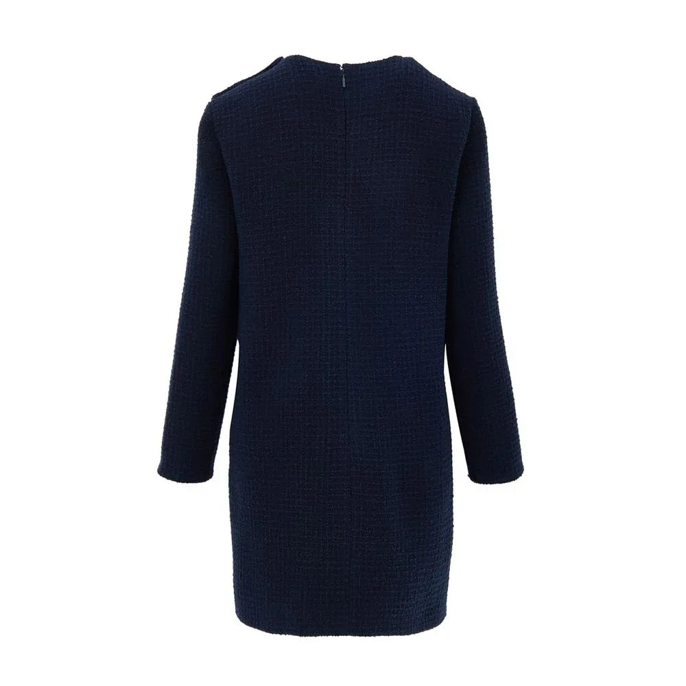 Gucci Navy Blue Wool Short Dress - Zeiniez