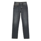 Gucci Gray Cotton Relaxed Fit Jeans - Zeiniez